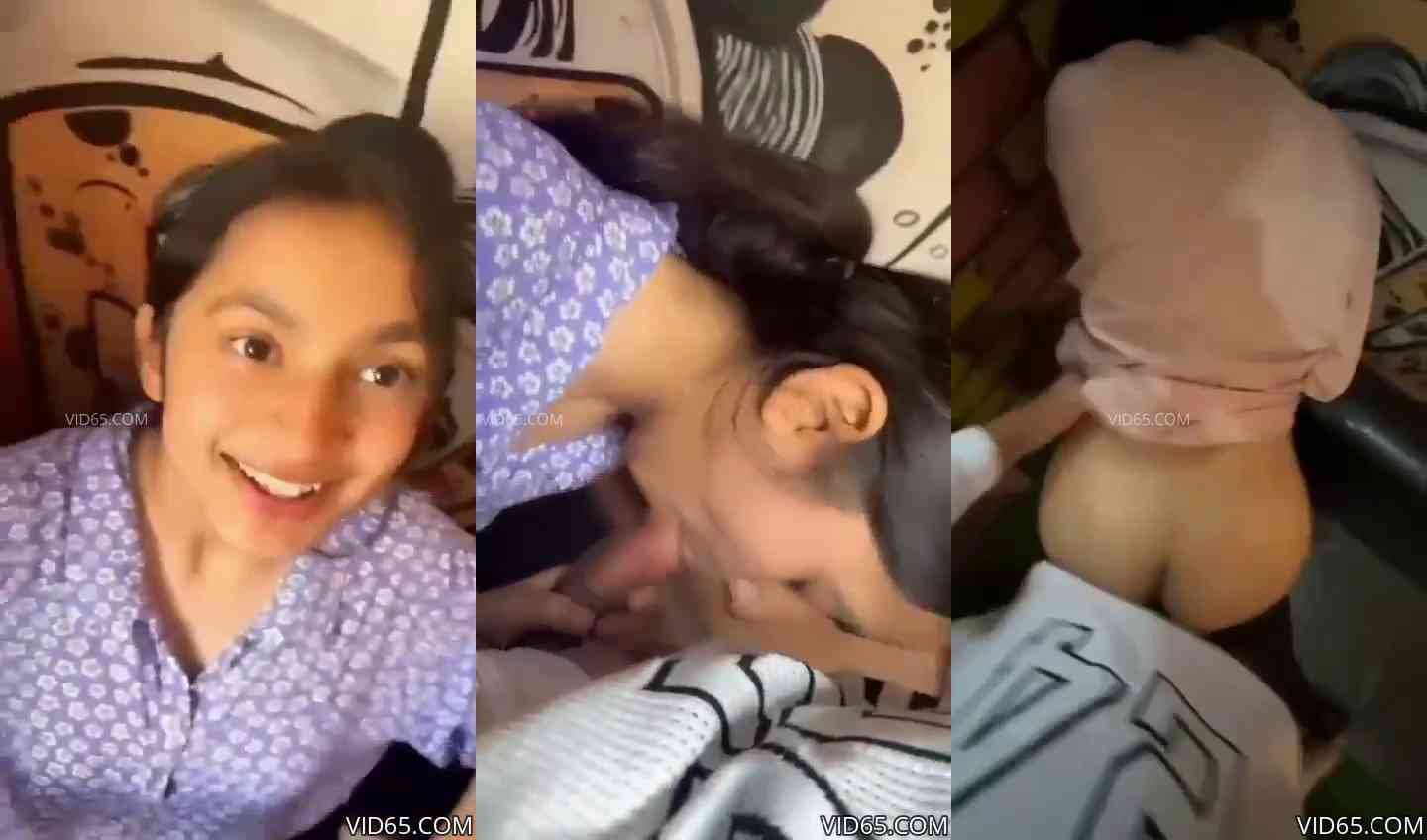 Cute Skinny GF Dick Sucking and Ass Fuck