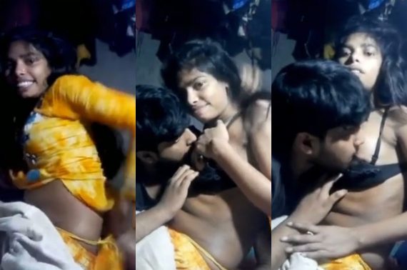 Sucking Young Village Girl’s Boobs